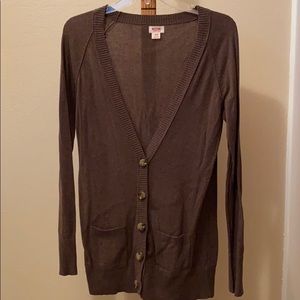 Brown cardigan